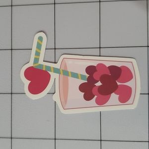 Drink Hearts Sticker